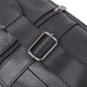 Компактная кожаная мужская сумка через плечо Vintage 184255 Черный