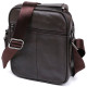 Кожаная практичная мужская сумка через плечо Vintage 184275 Коричневый