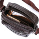 Кожаная практичная мужская сумка через плечо Vintage 184275 Коричневый
