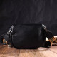 Полукруглая сумка через плечо из натуральной кожи 185925 Vintage Черная