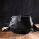 Полукруглая сумка через плечо из натуральной кожи 185925 Vintage Черная