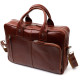 Универсальная мужская сумка-портфель на плечо KARYA 184695 кожаный Коричневый