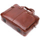 Универсальная мужская сумка-портфель на плечо KARYA 184695 кожаный Коричневый