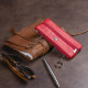 Ключниця-гаманець з кишенею жіноча ST Leather 183585 Червона