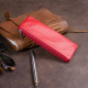 Ключниця-гаманець з кишенею жіноча ST Leather 183585 Червона