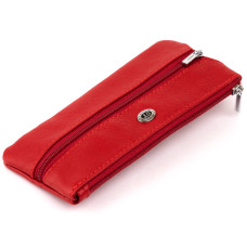 Ключница-кошелек с кармашком женская ST Leather 183585 Красная