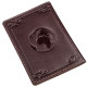 Кожаная обложка на паспорт с картой и рамкой SHVIGEL 183275 Коричневая