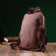 Небольшой рюкзак из полиэстера с большим количеством карманов Vintage 186135 Коричневый