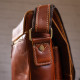 Сумка мужская вертикальная кожаная Vintage 182975 Коричневая