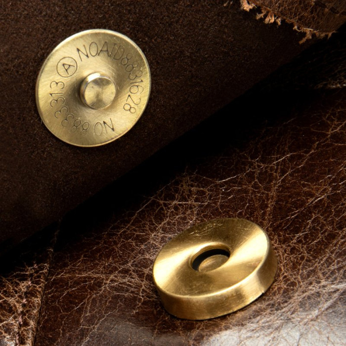 Сумка Vintage з натуральної гладкої шкіри 182665 Коричнева