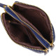 Компактный женский клатч на два отделения из натуральной кожи 185935 Vintage Синий