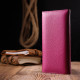 Яркий женский горизонтальный кошелек из натуральной кожи KARYA 184855 Фиолетовый