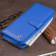 Вертикальный вместительный кошелек из кожи унисекс ST Leather 183545 Синий