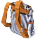Рюкзак текстильный женский в полоску Vintage 183895 Белый