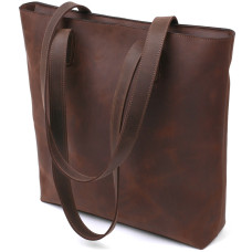 Винтажная женская сумка-шоппер Shvigel 184485 Коричневый