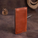 Бумажник мужской вертикальный матовый SHVIGEL 183035 Рыжий