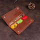 Бумажник мужской вертикальный матовый SHVIGEL 183035 Рыжий