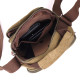 Интересная небольшая мужская сумка из плотного текстиля Vintage 186195 Оливковый