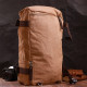 Современный рюкзак-трансформер в стиле милитари из плотного текстиля Vintage 186145 Коричневый