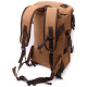 Современный рюкзак-трансформер в стиле милитари из плотного текстиля Vintage 186145 Коричневый