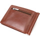Зажим для денег Удобный из натуральной гладкой кожи ST Leather 186015 Коричневый