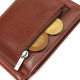 Зажим для денег Удобный из натуральной гладкой кожи ST Leather 186015 Коричневый