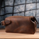 Чоловіча барсетка у вінтажному стилі з натуральної шкіри Vintage sale_15109 Коричневий