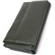 Горизонтальный кошелек с карманом для телефона из натуральной кожи ST Leather 23068 Зеленый