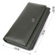 Горизонтальный кошелек с карманом для телефона из натуральной кожи ST Leather 23068 Зеленый