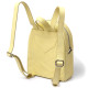 Оригинальный женский рюкзак из натуральной кожи Shvigel 184306 Лимонный