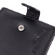 Бумажник горизонтальный среднего размера из натуральной кожи ST Leather 186526 Черный