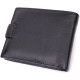 Бумажник горизонтальный среднего размера из натуральной кожи ST Leather 186526 Черный