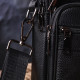 Качественная мужская сумка из натуральной кожи 185226 Vintage Черная