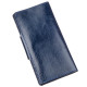 Бумажник унисекс из кожи алькор на кнопках SHVIGEL 183006 Синий