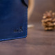 Бумажник унисекс из кожи алькор на кнопках SHVIGEL 183006 Синий