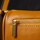 Красивая сумка на плечо кросс-боди из натуральной кожи 185946 Vintage Желтая