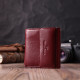 Невеликий жіночий гаманець з монетницею з натуральної шкіри ST Leather 186616 Бордовий