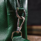Современная женская сумка на плечо из натуральной кожи 185966 Vintage Зеленая