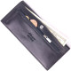 Вертикальный бумажник классический из натуральной гладкой кожи KARYA 185286 Черный