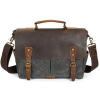 Портфель текстильный Vintage 183086 Cерый