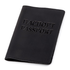 Обложка на паспорт Shvigel 181566 кожаная Черная