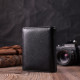 Бумажник вертикального формата из натуральной кожи ST Leather 186546 Черный