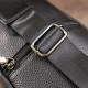 Небольшая кожаная мужская сумка через плечо Vintage 184256 Черный