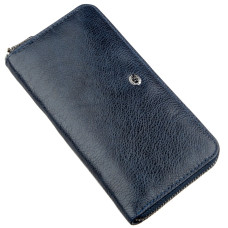 Вертикальный женский кошелек-клатч ST Leather 182336 Синий