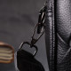 Женская сумка с переплетами из натуральной кожи Vintage 186376 Черная