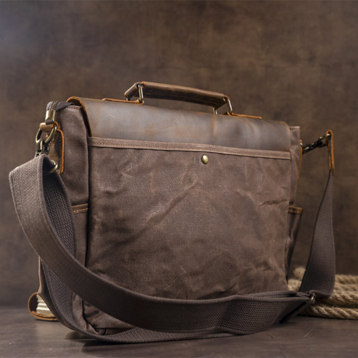 Солідний портфель на плече Vintage 183126 Коричневий