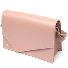 Женская сумка из натуральной кожи GRANDE PELLE 184016 Розовый