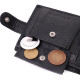 Горизонтальный бумажник мужской ST Leather 186556 натуральная кожа черный (средний размер)