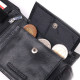 Бумажник мужской классический средний размер из натуральной кожи ST Leather 185066 Черный