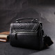 Кожаная сумка для женщин с интересной защелкой Vintage 186386 Черная
